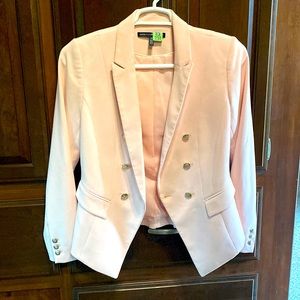 Pink blazer gold button